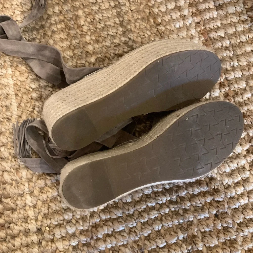 Marc Fisher Suede Ankle Tie Espadrilles - Picture 5 of 5